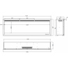 ROYAL 3D 140 cm, caminetto elettrico da incasso AFLAMO