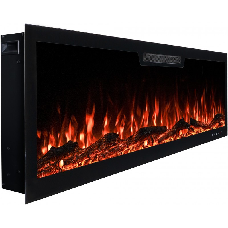 Camino elettrico ELITE 213 cm da parete e da incasso AFLAMO + SOUND