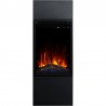 MILOS 3D 40 Caminetto elettrico nero con rivestimento + SUONO - AFLAMO
