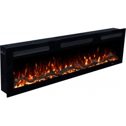 MONARCH, Camino elettrico a da parete e da incasso con suono EmotionFlame