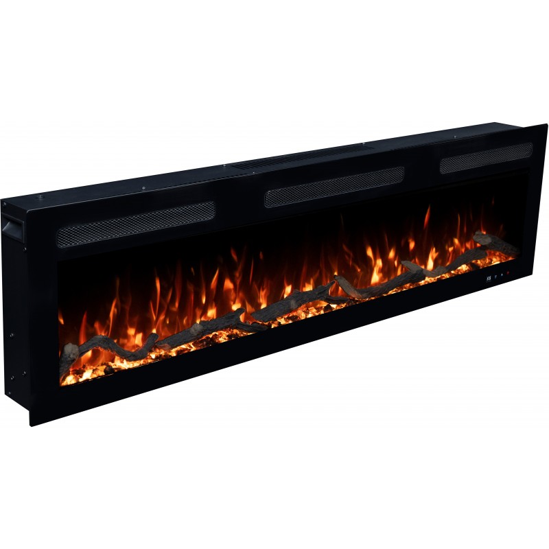 MONARCH, Camino elettrico a da parete e da incasso con suono EmotionFlame