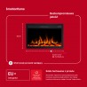 INFINITY Camino elettrico da incasso con suono EmotionFlame