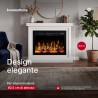 Caminetto elettrico con rivestimento VELIS Emotionflame