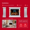 Caminetto elettrico con rivestimento VELIS Emotionflame